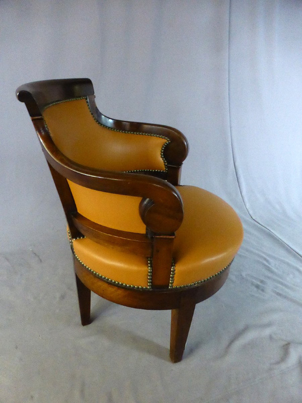 Rotating Office Armchair Restoration Early Nineteenth