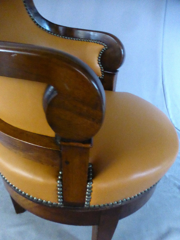 Rotating Office Armchair Restoration Early Nineteenth