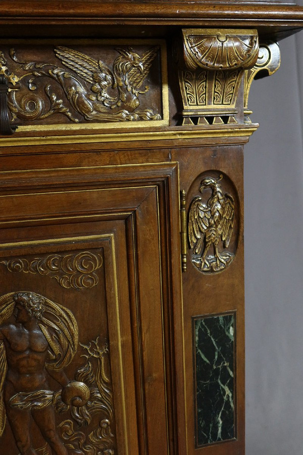 Carved walnut Renaissance buffet