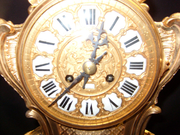 Orologio in bronzo dorato sz Daubrée