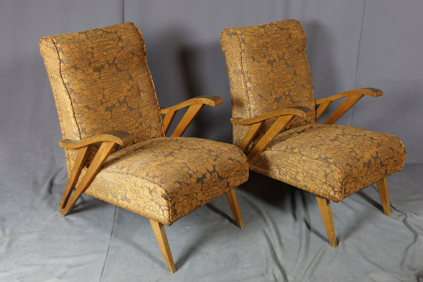 Paire De Fauteuils Vintage