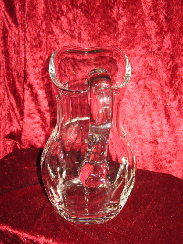 Cristal Saint Louis carafe and pitcher in cut crystal from the 20th century