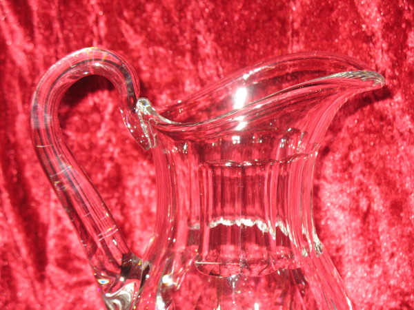 Cristal Saint Louis carafe and pitcher in cut crystal from the 20th century