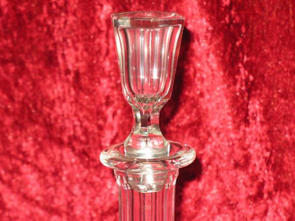 Cristal Saint Louis carafe and pitcher in cut crystal from the 20th century