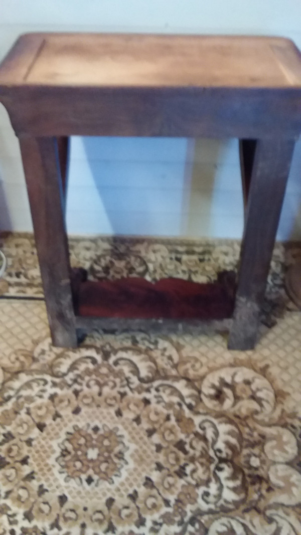 Small console opening with one drawer in Empire style 19th century mahogany waistband