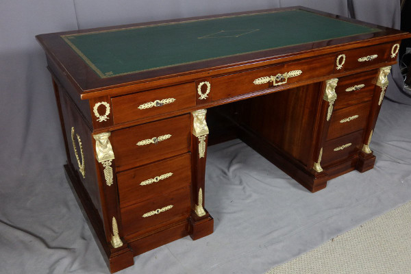 Empire mahogany desk 19th century