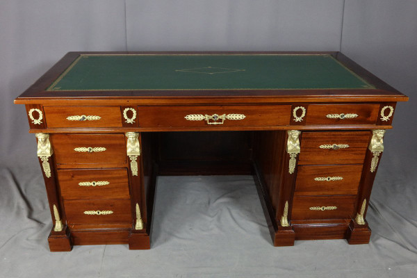 Empire mahogany desk 19th century