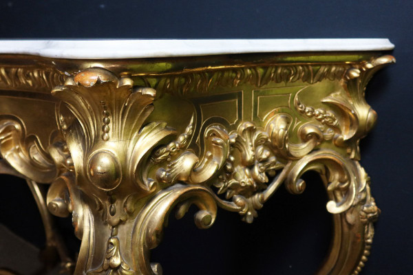 Golden Console Louis XV Style