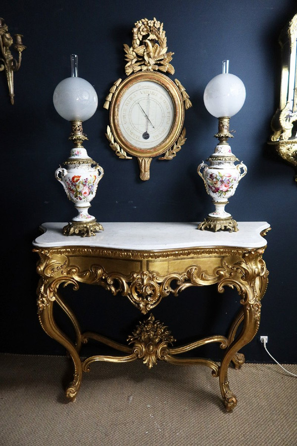 Golden Console Louis XV Style