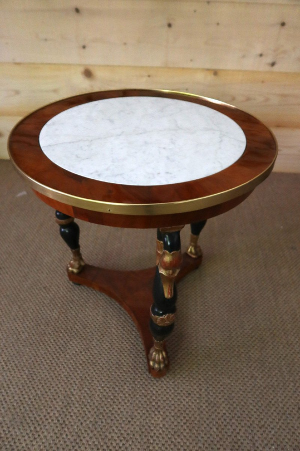 Empire Pedestal Table With Swan Necks