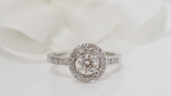 White Gold And Diamond Ring