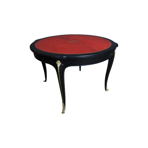 Extendable 20th Century Leather Top Table