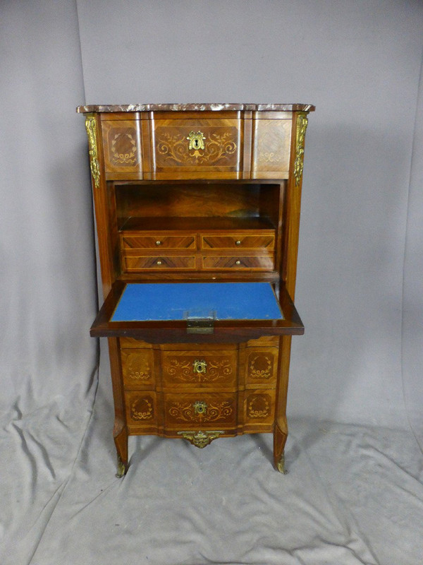 Nineteenth-century Marquetry Secretary