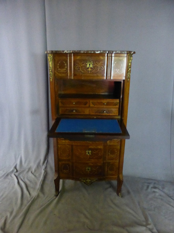 Nineteenth-century Marquetry Secretary