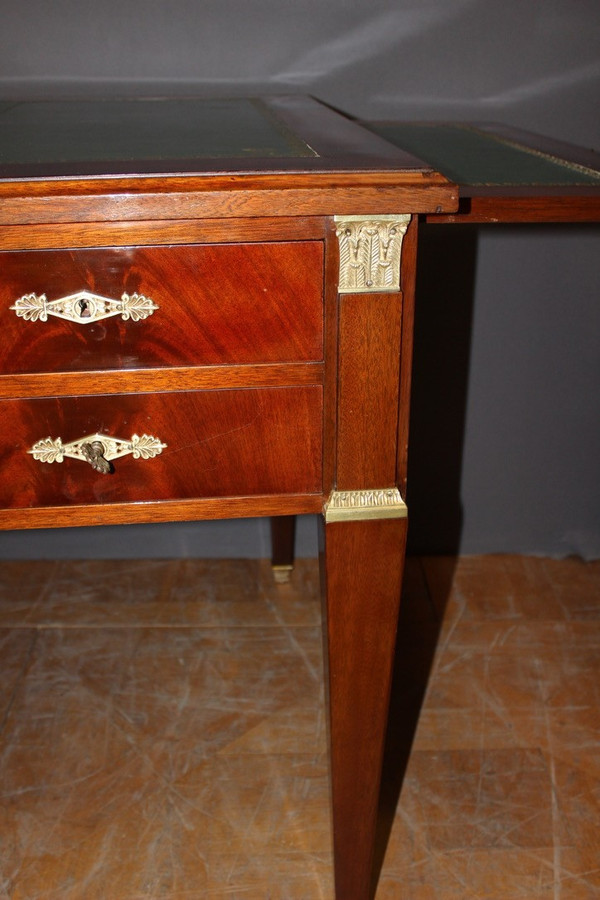 Large Flat Restoration Style Desk In Mahogany XX