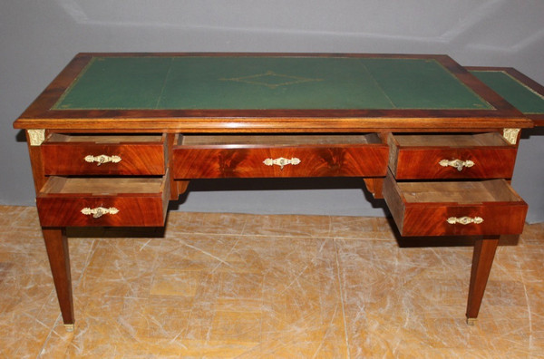 Large Flat Restoration Style Desk In Mahogany XX