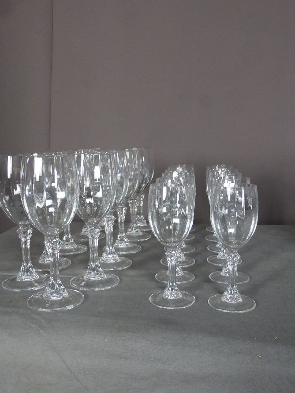 Service De Verres En Cristal 47 Pièces