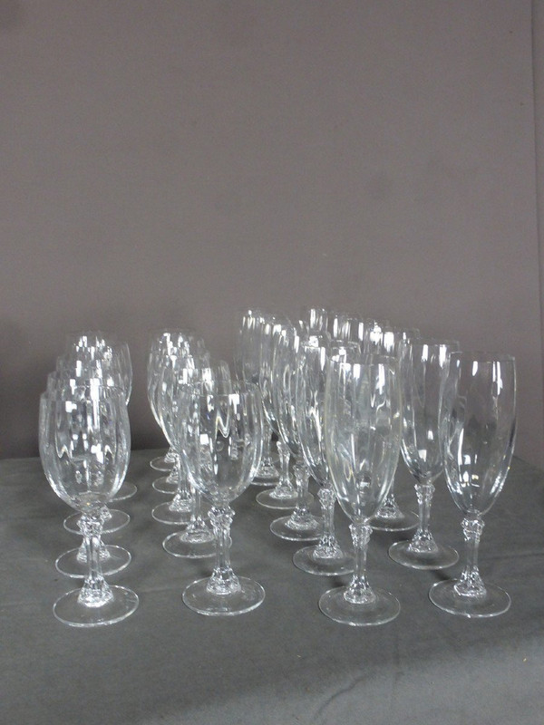 Service De Verres En Cristal 47 Pièces