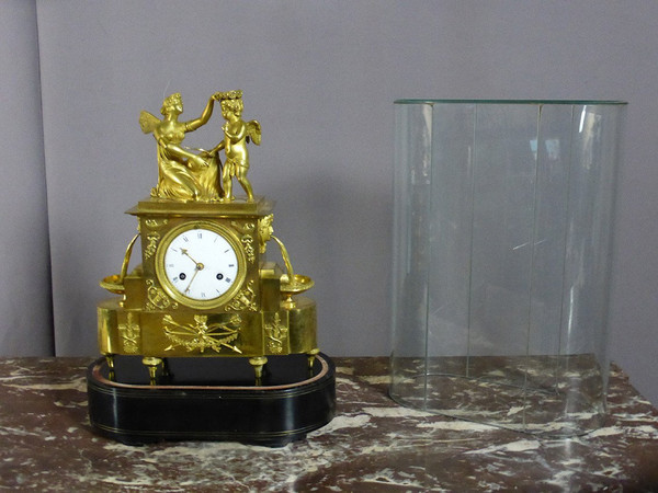 19th Century Gilt Bronze Clock