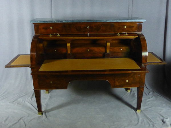 19th Century Mahogany Cylinder Desk