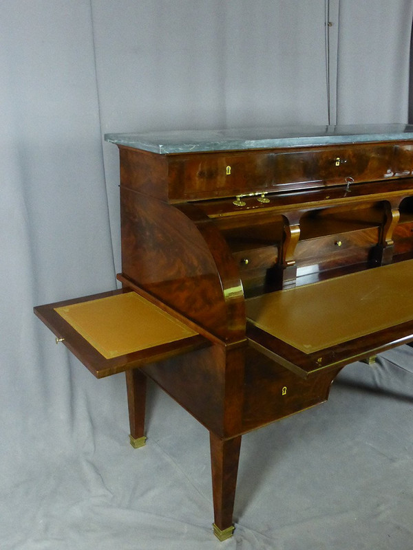 19th Century Mahogany Cylinder Desk