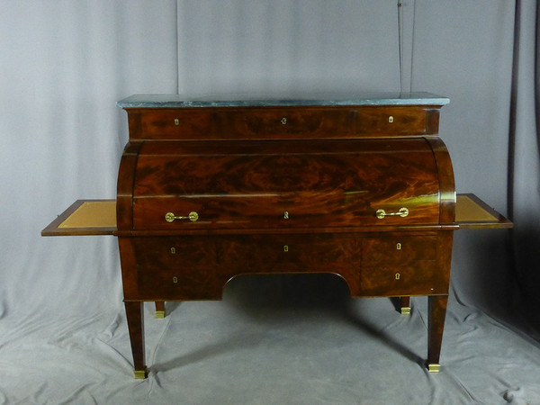 19th Century Mahogany Cylinder Desk