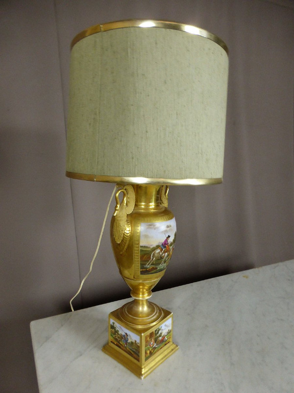 Empire Style Paris Porcelain Lamp