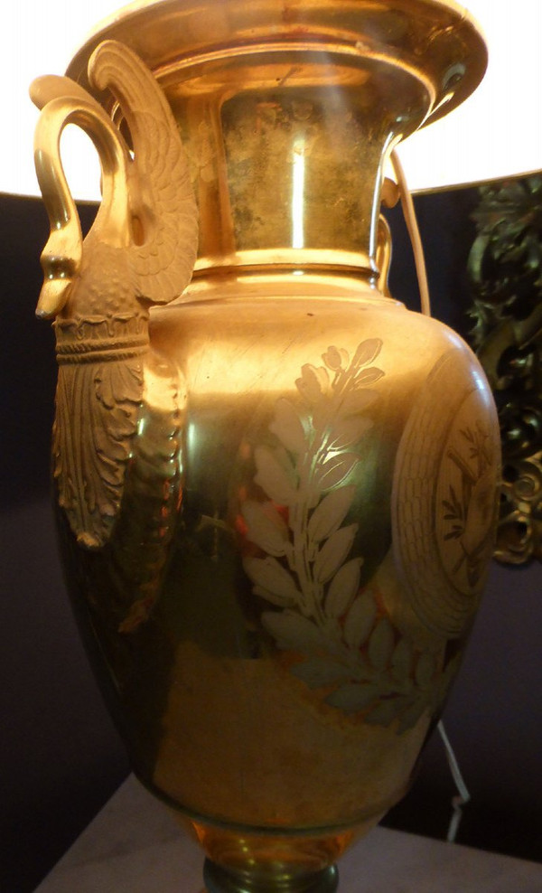 Empire Style Paris Porcelain Lamp