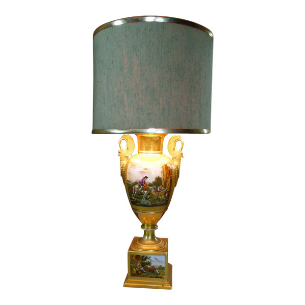 Empire Style Paris Porcelain Lamp