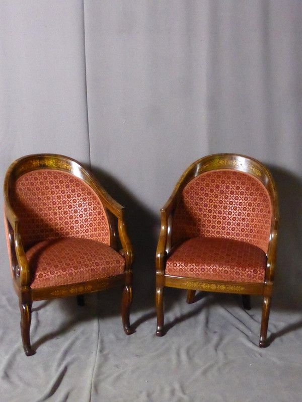 Suite Of Four Charles X Period Armchairs