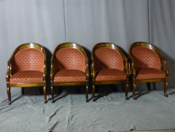 Suite Of Four Charles X Period Armchairs