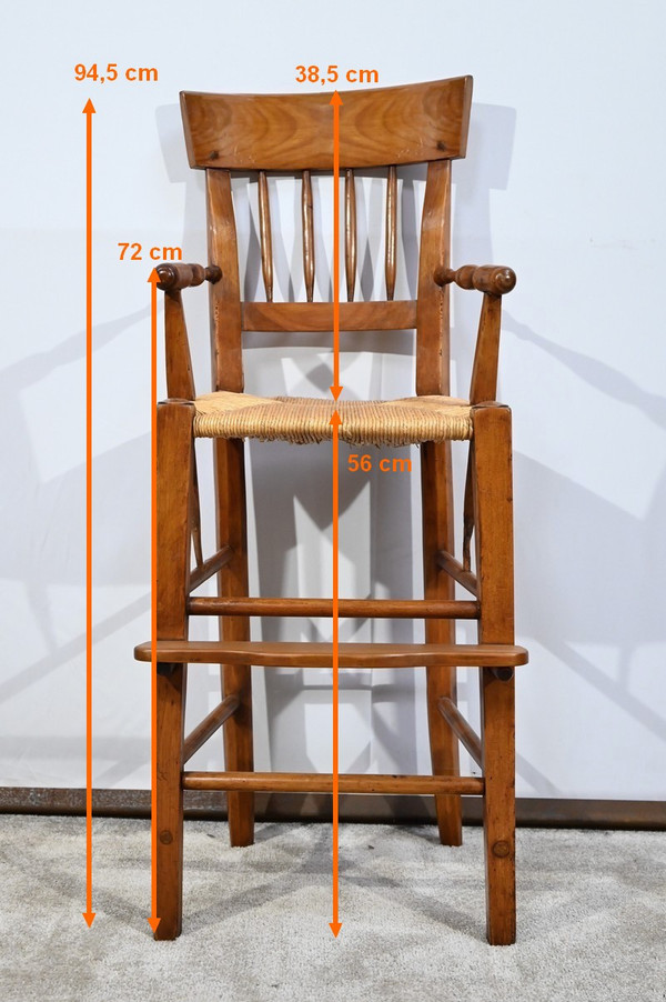 Child's High Chair in Cherry - Mid-19th Century