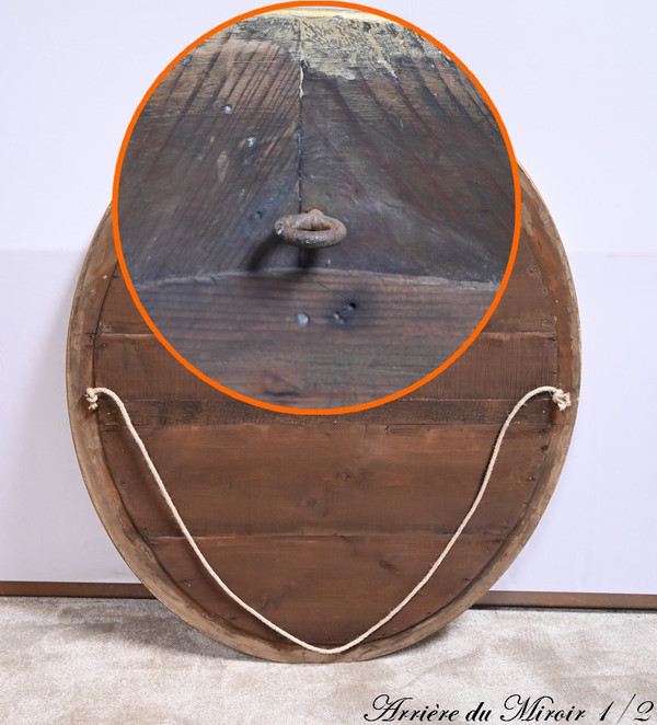 Rare Pair of Oval Mirrors - Mid 19th Century