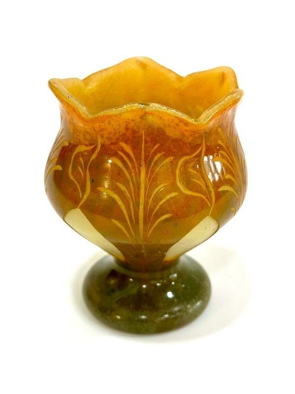 Le Verre Français Vase "Stylized Foliage"