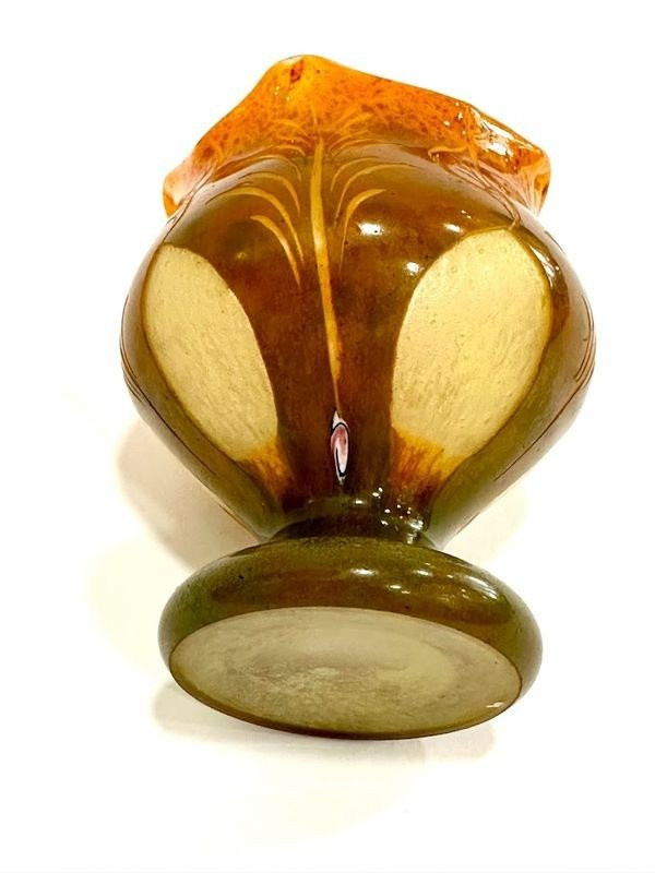 Le Verre Français Vase "Stylized Foliage"