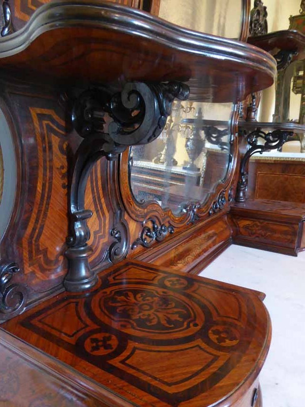 Commode à Portes Et Sa Psyché Napoléon III