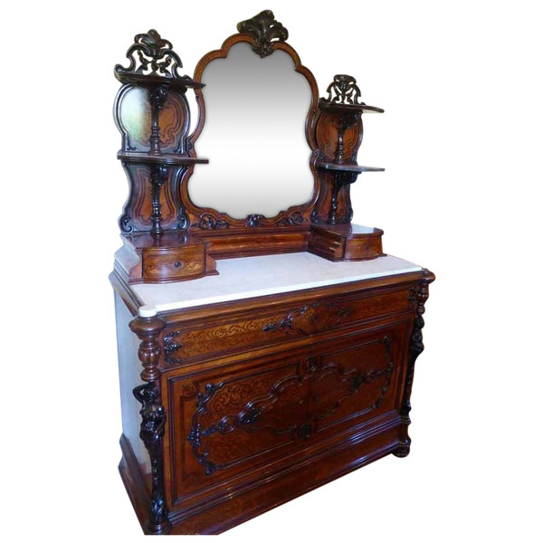 Commode à Portes Et Sa Psyché Napoléon III