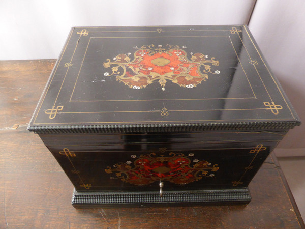 Liqueur Cellar In Marquetry, Napoleon III Period