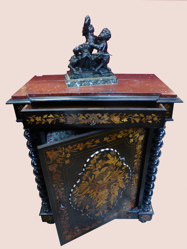 Buffet meuble d'appui marqueté Napoléon III