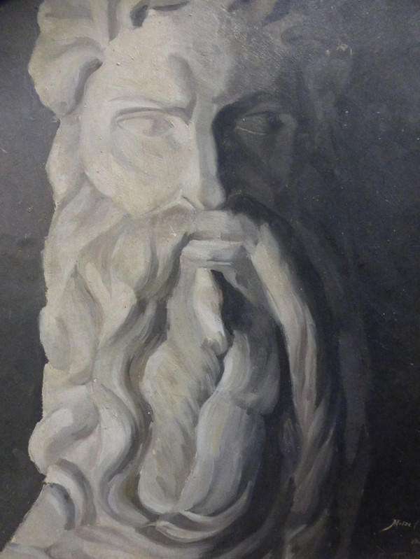 Portrait Of Moses After Michelangelo, XIXth Century