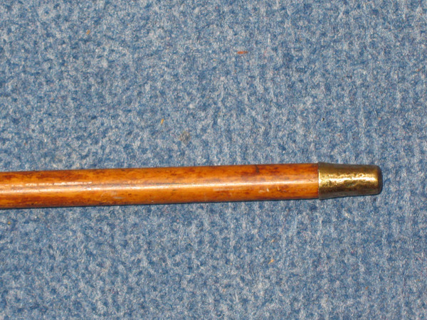 Cane with knob in the shape of a greyhound dog's head, late 19th century