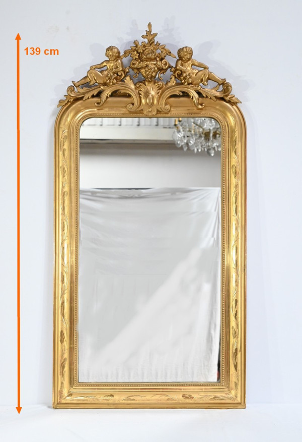 Important Miroir en Bois Doré, époque Louis Philippe – Milieu XIXe