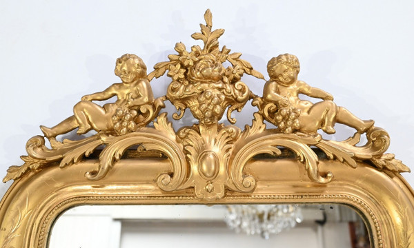 Important Miroir en Bois Doré, époque Louis Philippe – Milieu XIXe