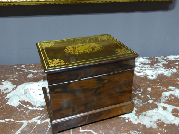 Boulle Marquetry Liqueur Cellar, Napoleon III Period