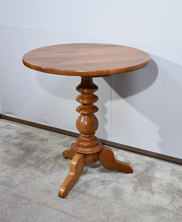 Small Pedestal Table in Blond Cherry, Louis Philippe period - 2nd half of the 19th century