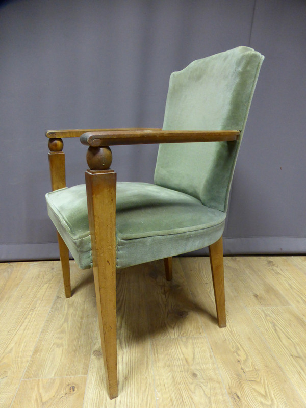 Pair Of Armchairs In The Taste Of Gilbert Poillerat