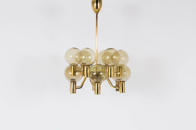 Pair Of Scandinavian Chandeliers By Hans Agne Jakobsson