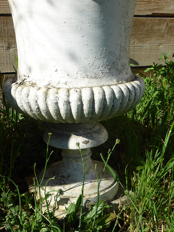 Paire De Vases Médicis En Fonte XIX