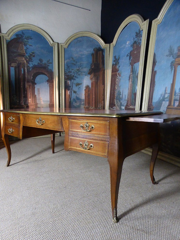 Large Mid-20th Regency Style Desk