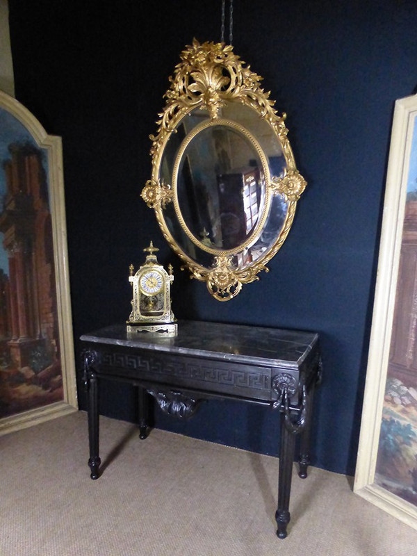 Napoleon III Large Mirror with Reserves